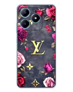 Чехол для Realme C63 4G с картинкой «Цветочный Louis Vuitton»