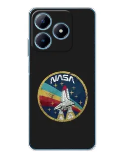 Чехол для Realme C63 4G с картинкой «NASA — эмблема миссии»