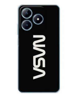 Чехол для Realme C63 4G с картинкой «NASA — вертикальный логотип» Чехол для Realme C63 4G с картинкой «NASA — вертикальный логотип»