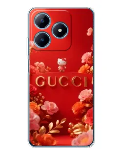 Чехол для Realme C63 4G с картинкой «Gucci — золотой сад»