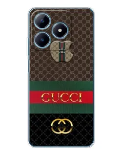 Чехол для Realme C63 4G с картинкой «Gucci — брендированный десерт»
