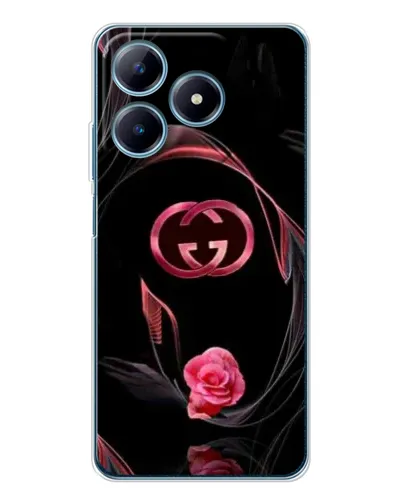 Чехол для Realme C63 4G с картинкой «Gucci — неоновая роза»
