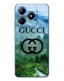 Чехол для Realme C63 4G с картинкой «Gucci — горный пейзаж»