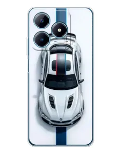 Чехол для Realme C63 4G с картинкой «Вид сверху — BMW M»