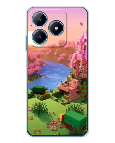 Чехол для Realme C63 4G с картинкой «Розовое дерево Minecraft» Чехол для Realme C63 4G с картинкой «Розовое дерево Minecraft»