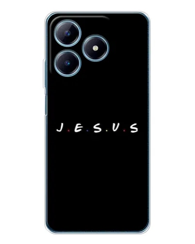 Чехол для Realme C63 4G с картинкой «Точки веры J.E.S.U.S.»