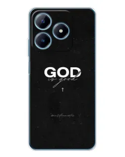 Чехол для Realme C63 4G с картинкой «GOD — Бог над всем»