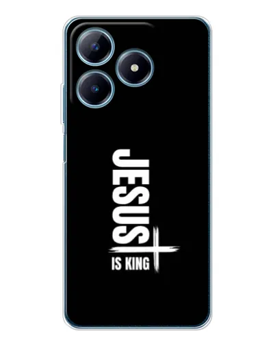 Чехол для Realme C63 4G с картинкой «Вертикаль веры Jesus»