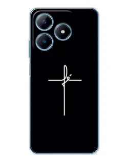 Чехол для Realme C63 4G с картинкой «Тонкий крест»