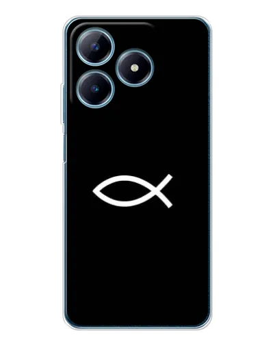 Чехол для Realme C63 4G с картинкой «Символ рыбы Jesus» Чехол для Realme C63 4G с картинкой «Символ рыбы Jesus»