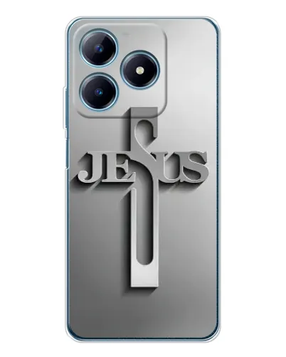 Чехол для Realme C63 4G с картинкой «Металлический крест Jesus» Чехол для Realme C63 4G с картинкой «Металлический крест Jesus»