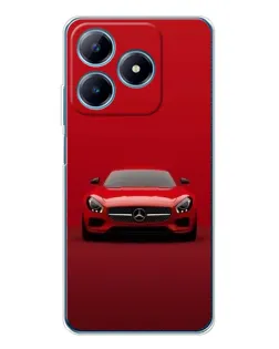 Чехол для Realme C63 4G с картинкой «Красный Mercedes AMG»