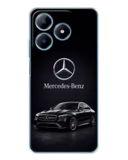 Чехол для Realme C63 4G с картинкой «Mercedes — решетка радиатора»