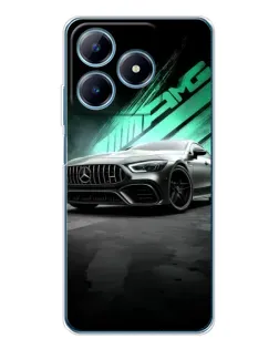 Чехол для Realme C63 4G с картинкой «Темный Mercedes AMG»