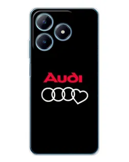 Чехол для Realme C63 4G с картинкой «Логотип Audi Heart»