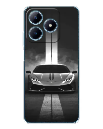 Чехол для Realme C63 4G с картинкой «Lamborghini симметрия дорог» Чехол для Realme C63 4G с картинкой «Lamborghini симметрия дорог»