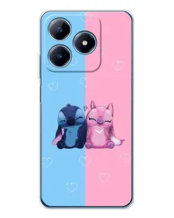 Чехол для Realme C63 4G с картинкой «Stitch и Angel Love» Чехол для Realme C63 4G с картинкой «Stitch и Angel Love»