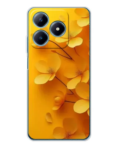 Чехол для Realme C63 4G с картинкой «Золотые лепестки»