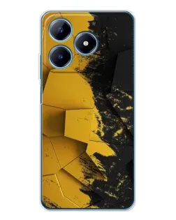 Чехол для Realme C63 4G с картинкой «Золотые осколки геометрии»