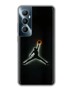 Чехол для Realme C65 с картинкой «Jordan Gradient Logo»