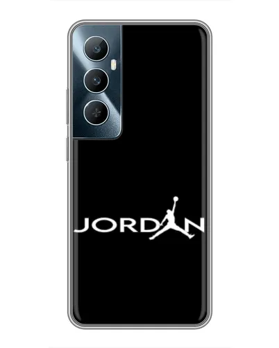 Чехол для Realme C65 с картинкой «Jordan White Logo» Чехол для Realme C65 с картинкой «Jordan White Logo»