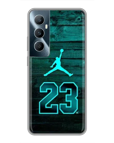 Чехол для Realme C65 с картинкой «Jordan Cyan 23» Чехол для Realme C65 с картинкой «Jordan Cyan 23»