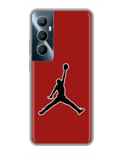 Чехол для Realme C65 с картинкой «Jordan Red Back» Чехол для Realme C65 с картинкой «Jordan Red Back»