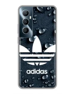Чехол для Realme C65 с картинкой «Adidas Trefoil Blue»
