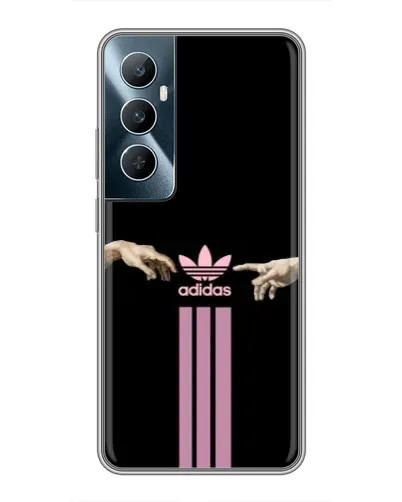 Чехол для Realme C65 с картинкой «Adidas Hands»