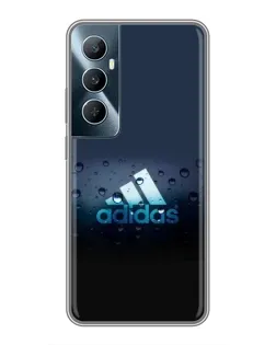 Чехол для Realme C65 с картинкой «Adidas Water Drops»