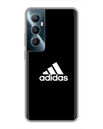 Чехол для Realme C65 с картинкой «Черная классика Adidas»