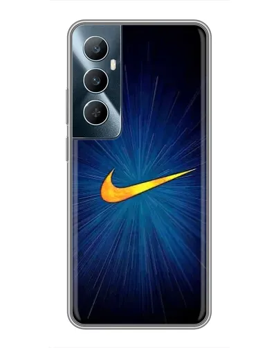 Чохол для Realme C65 з картинкою «Синій пульс Nike» Чохол для Realme C65 з картинкою «Синій пульс Nike»