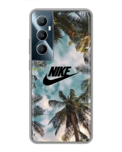 Чехол для Realme C65 с картинкой «Тропический принт Nike» Чехол для Realme C65 с картинкой «Тропический принт Nike»