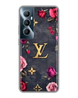 Чехол для Realme C65 с картинкой «Цветочный Louis Vuitton»