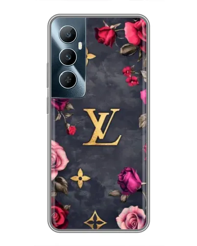 Чехол для Realme C65 с картинкой «Цветочный Louis Vuitton»