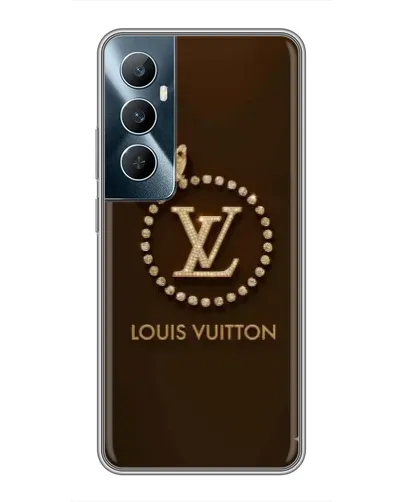 Чехол для Realme C65 с картинкой «LV — золотая печать»