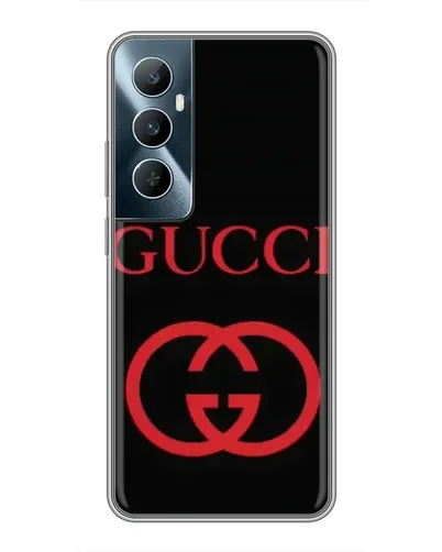 Чехол для Realme C65 с картинкой «Gucci — красный логотип» Чехол для Realme C65 с картинкой «Gucci — красный логотип»