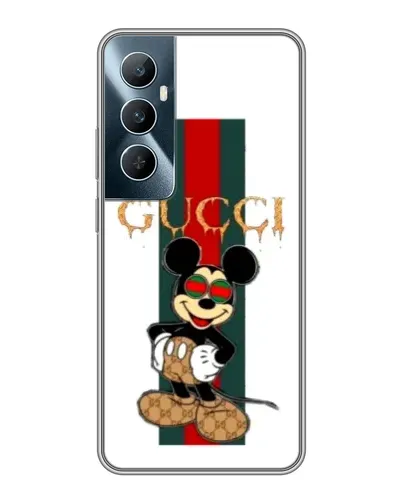 Чехол для Realme C65 с картинкой «Микки Маус Gucci — полосы» Чехол для Realme C65 с картинкой «Микки Маус Gucci — полосы»
