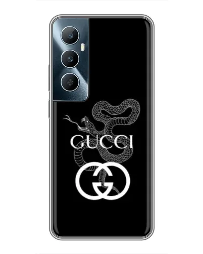 Чехол для Realme C65 с картинкой «Gucci — серебряная змея» Чехол для Realme C65 с картинкой «Gucci — серебряная змея»