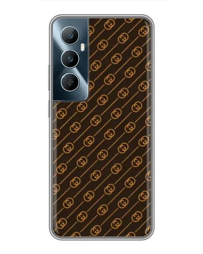 Чехол для Realme C65 с картинкой «Gucci — золотые диагонали» Чехол для Realme C65 с картинкой «Gucci — золотые диагонали»