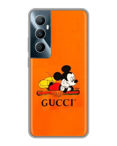 Чехол для Realme C65 с картинкой «Микки Маус Gucci — оранж» Чехол для Realme C65 с картинкой «Микки Маус Gucci — оранж»