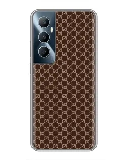 Чехол для Realme C65 с картинкой «Gucci — шоколадная сетка» Чехол для Realme C65 с картинкой «Gucci — шоколадная сетка»