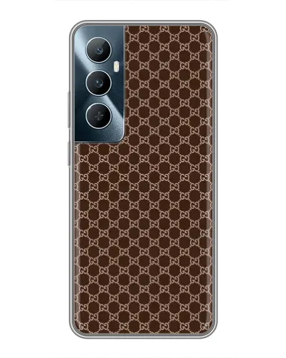 Чохол для Realme C65 з картинкою «Gucci — шоколадна сітка» Чохол для Realme C65 з картинкою «Gucci — шоколадна сітка»