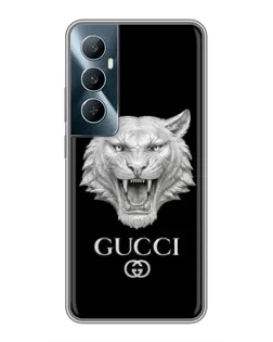 Чехол для Realme C65 с картинкой «Gucci — серебряный лев» Чехол для Realme C65 с картинкой «Gucci — серебряный лев»