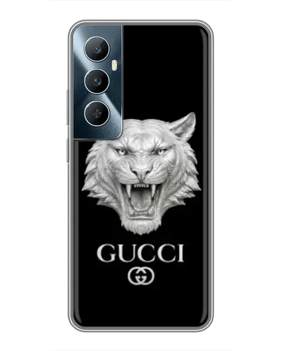 Чехол для Realme C65 с картинкой «Gucci — серебряный лев» Чехол для Realme C65 с картинкой «Gucci — серебряный лев»