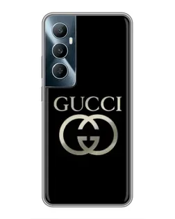 Чехол для Realme C65 с картинкой «Gucci — золото на черном» Чехол для Realme C65 с картинкой «Gucci — золото на черном»