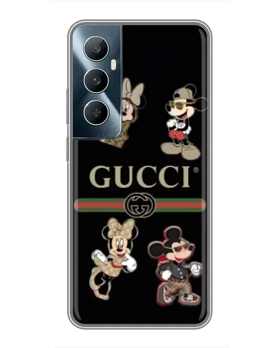 Чехол для Realme C65 с картинкой «Gucci — герои Disney и монограмма» Чехол для Realme C65 с картинкой «Gucci — герои Disney и монограмма»