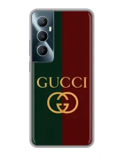 Чехол для Realme C65 с картинкой «Gucci — темно-зеленый градиент» Чехол для Realme C65 с картинкой «Gucci — темно-зеленый градиент»