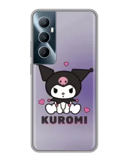 Чехол для Realme C65 с картинкой «Kuromi — фиолетовый арт»