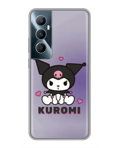 Чехол для Realme C65 с картинкой «Kuromi — фиолетовый арт»